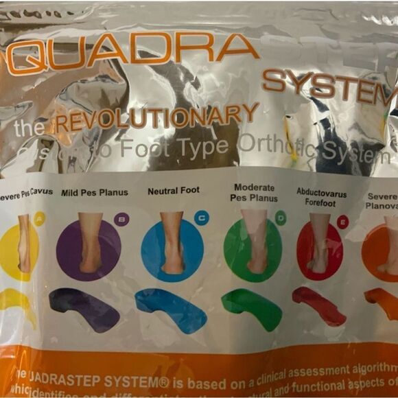 Orthotic system shoe inserts custom to foot type Quadrastep system size B - Picture 3 of 3